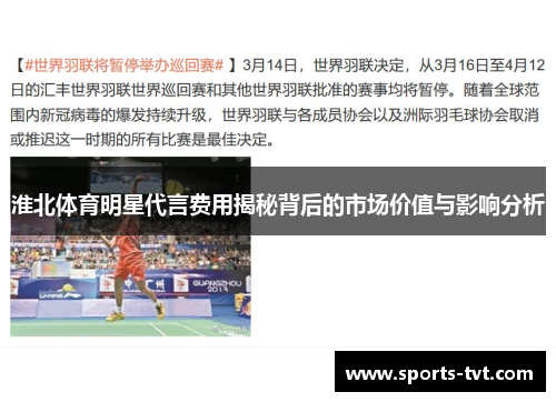 淮北体育明星代言费用揭秘背后的市场价值与影响分析